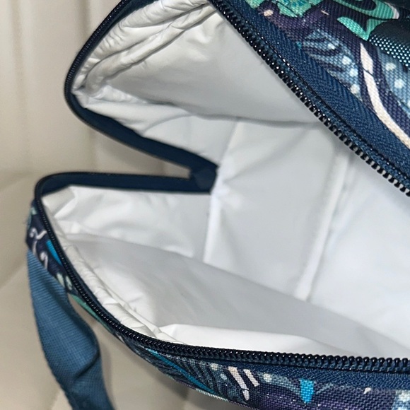 Vera Bradley Blue Island Medallion Patterned LUNCH TOTE 10"x8"x6" Designer NWOT - Picture 9 of 9